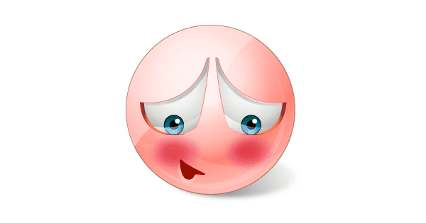 Smiley Blushing Red - Facebook Symbols and Chat Emoticons
